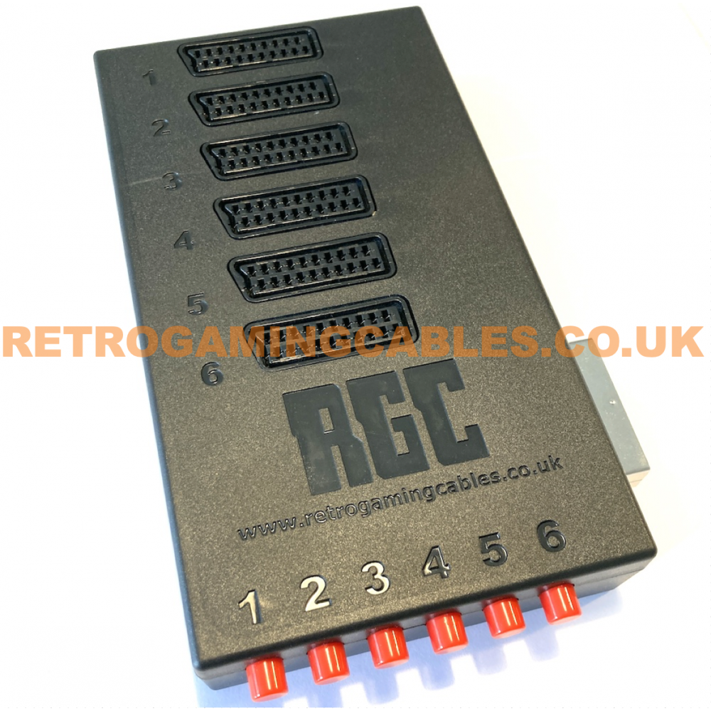 RetroTink 5X-Pro six input SCART switch